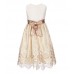 Jayne Copeland Cream/Ivory Embroidered Dress 